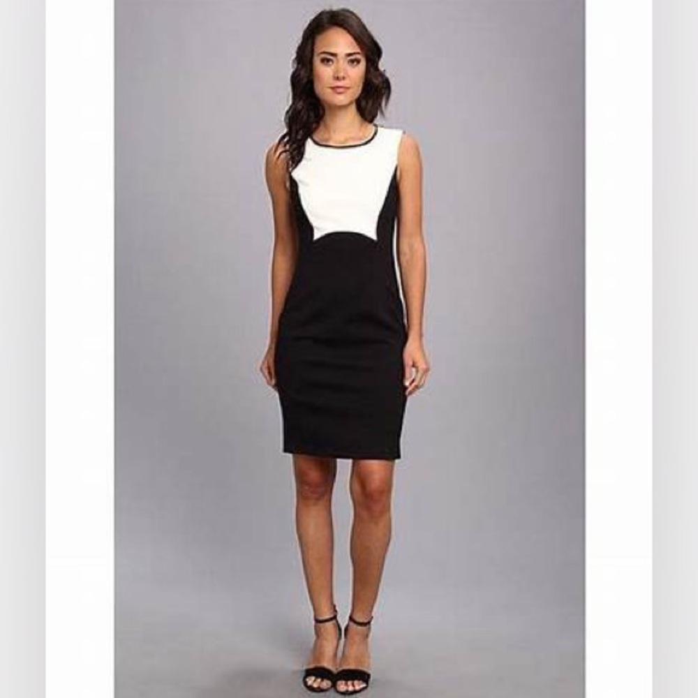 T Tahari Colorblock Sheath Dress